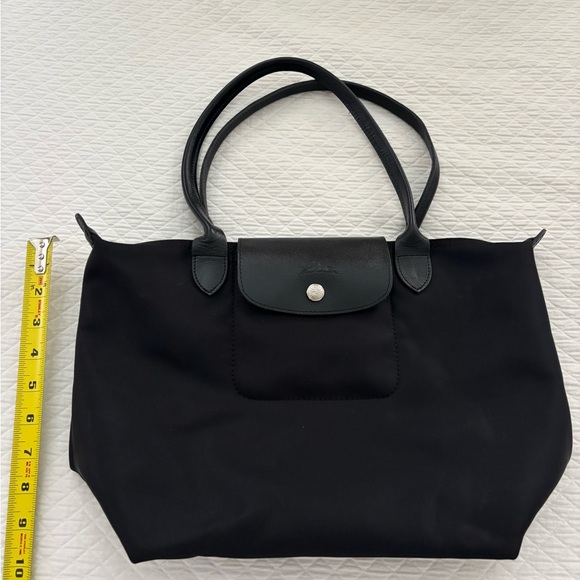 Black Longchamp Le Pliage Tote - Picture 5 of 6